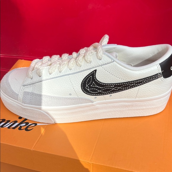 Nike Shoes - Nike White and Black Women's Sneakers
